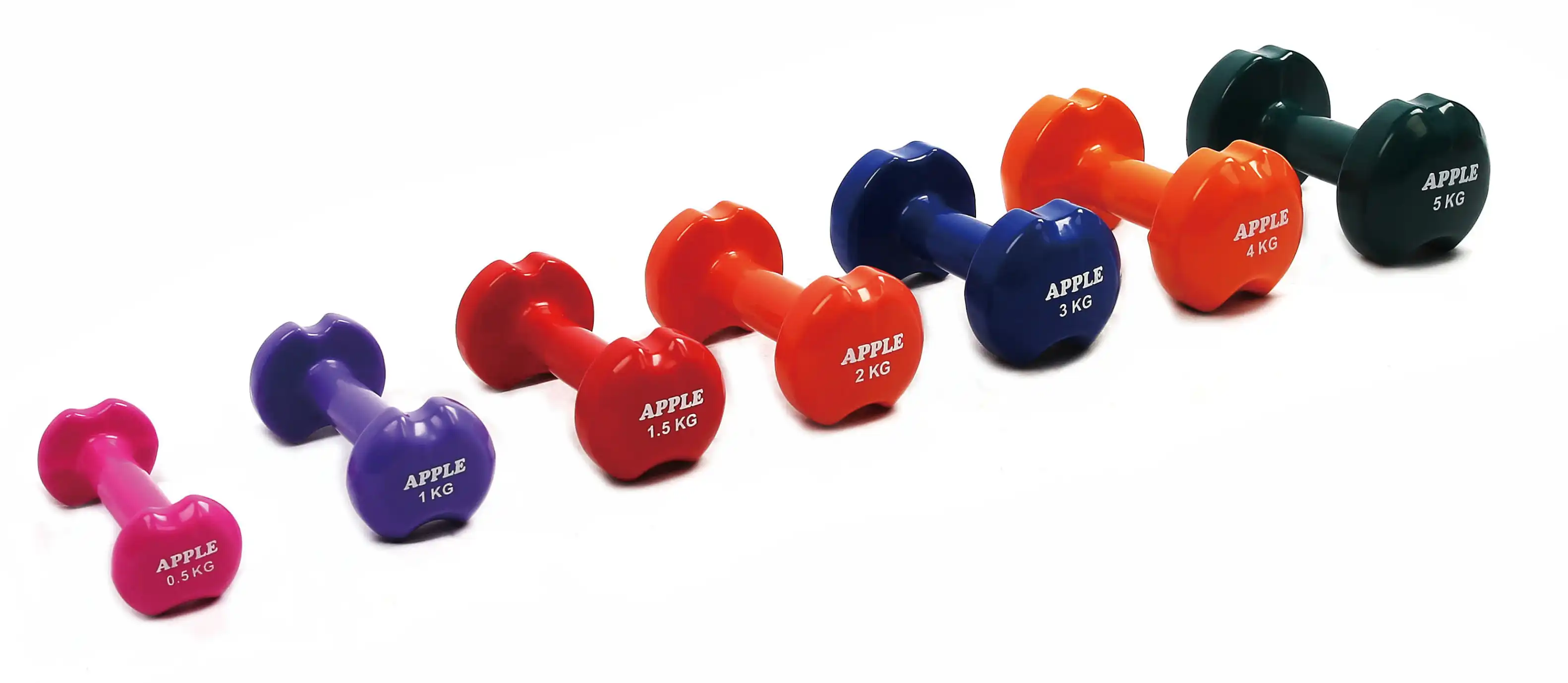 LDX-1007 Apple Dumbbell - Vinyl Dumbbell in Dumbbell Series | LanDer Wholesale Fitness Equipment